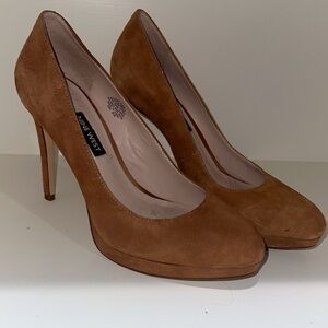 Nine West Brown Suede Heels